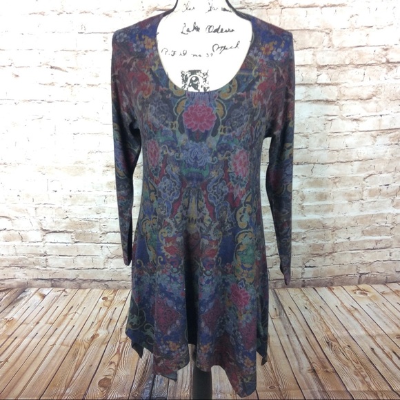 Soft Surroundings Tops - Soft Surroundings Floral Tunic Top PXS Petite